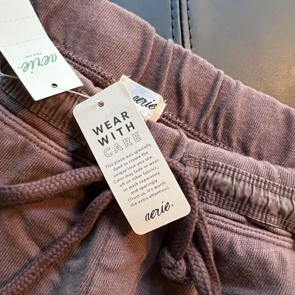 Aerie mocha joggers size sp - Picture 8 of 9